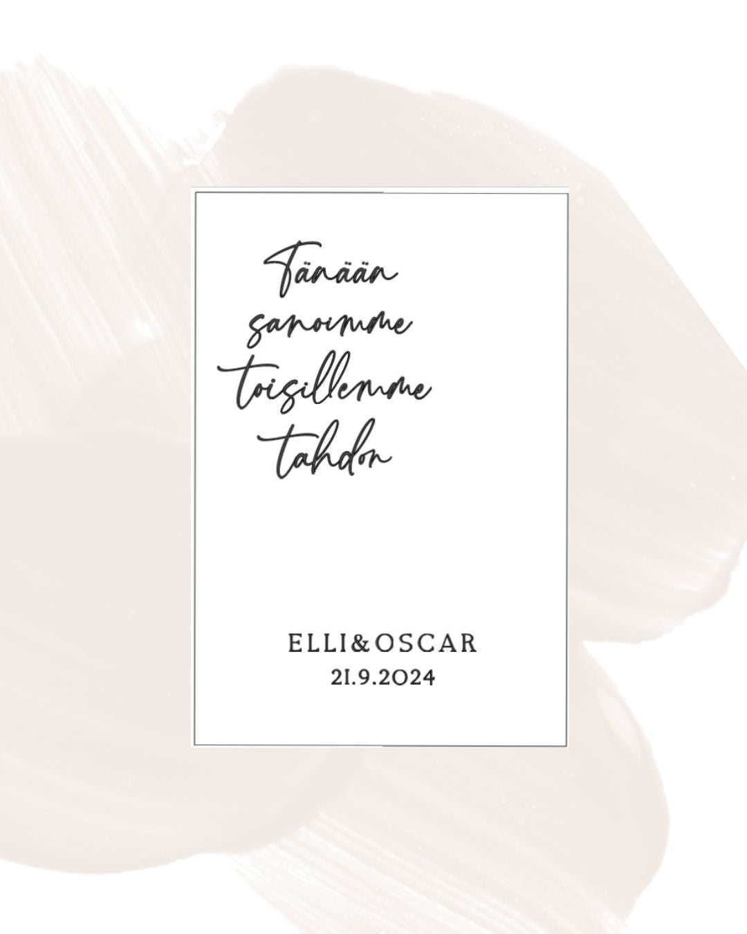 Tervetuloa-kylttitarra 6
