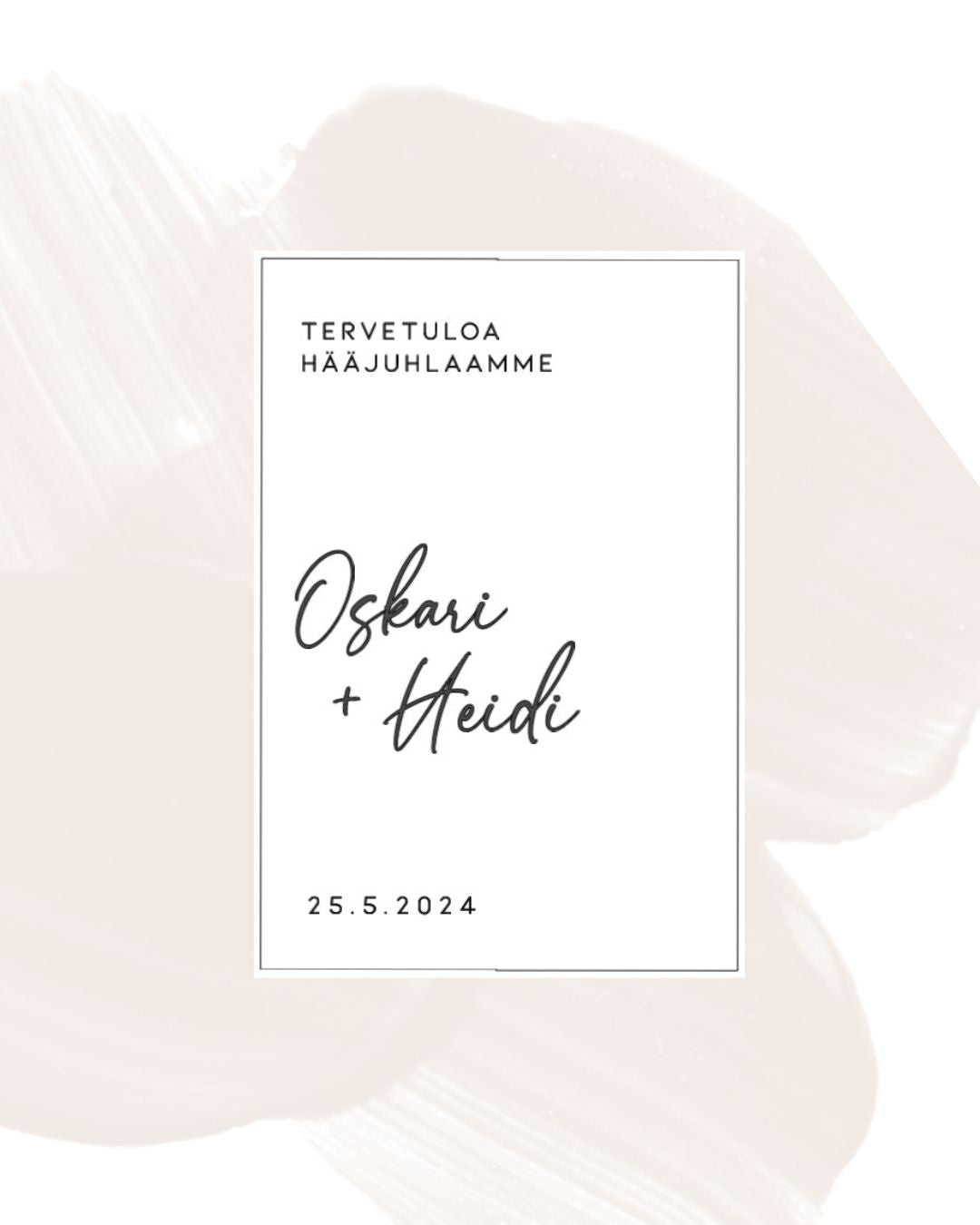 Tervetuloa-kylttitarra 8