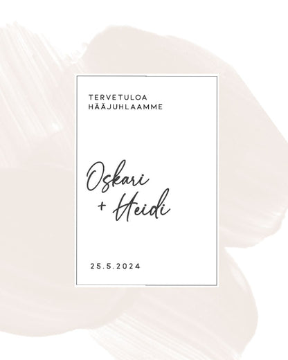 Tervetuloa-kylttitarra 8
