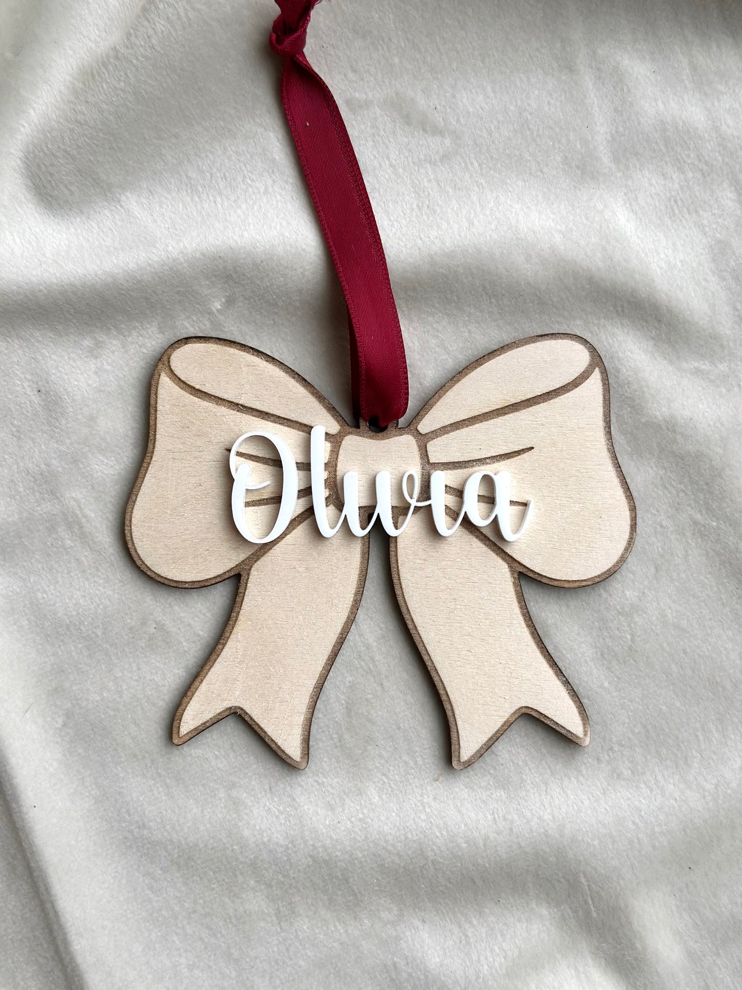 Joulukuusenkoriste - rusetti