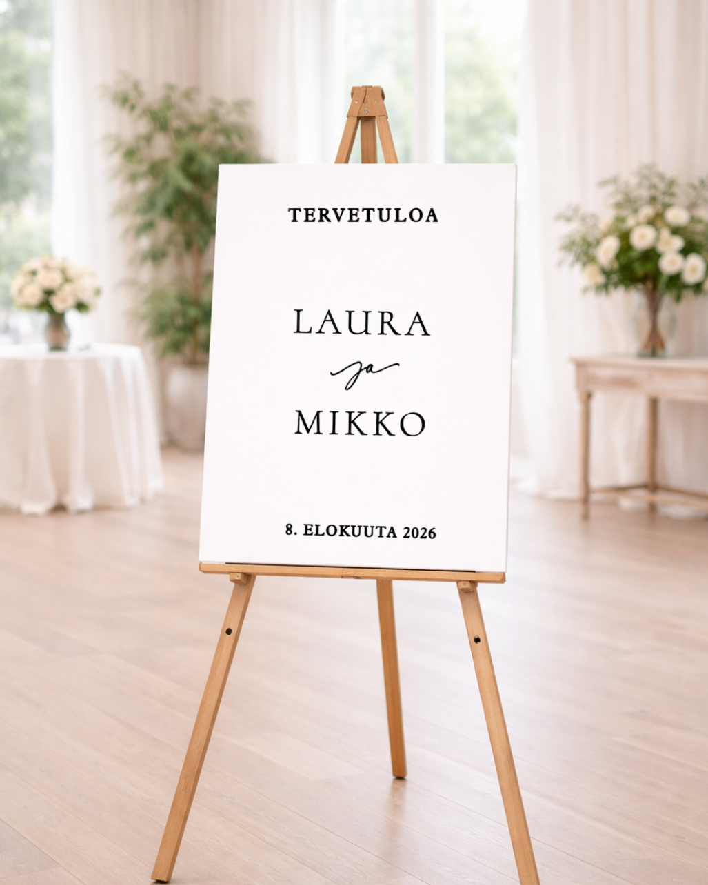 Tervetuloa-kylttitarra 4