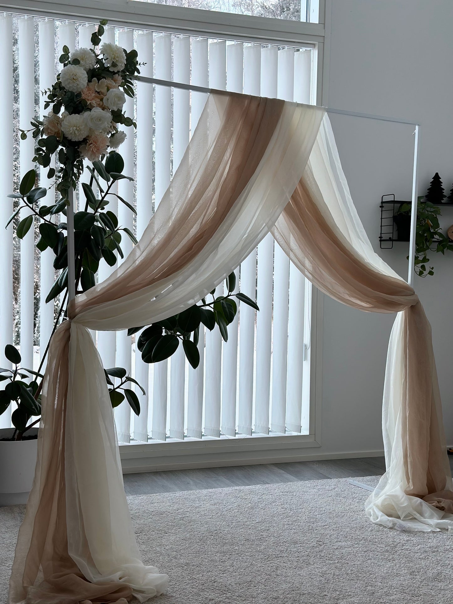 Hääkaari kangas, beige