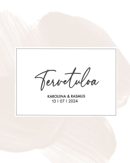Tervetuloa-kylttitarra 12